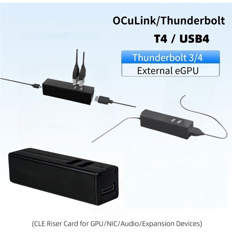 Super Deal -T4 Oculink Thunder - Gpu External Dock Egpu Thunderbolt 4 ulasan dan harga